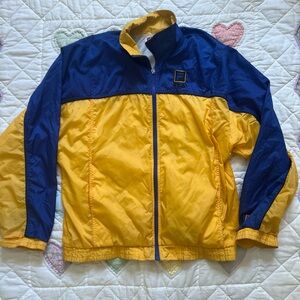FILA VINTAGE blue yellow zip up TRACK JACKET 60’s-70’s men’s size M retro street